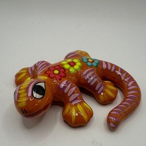 Colorful Ceramic Lizard Reptile Decor